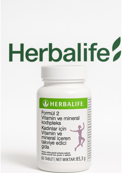 Herbalıfe Formül 2 Vitamin ve Mineral Kompleks Kadınlar Için