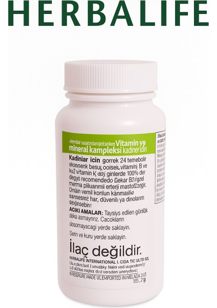 Herbalıfe Formül 2 Vitamin ve Mineral Kompleks Kadınlar Için fırsatları