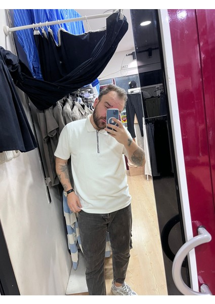 Fermuarlı Poloyaka Tshirt fiyatları