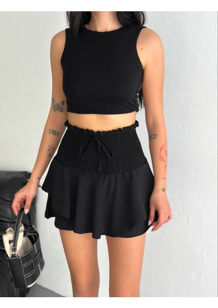 Ayrobin Şortlu Etek - Siyah -Vlmr fiyatları