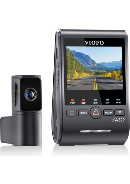 A329T 2 Kameralı Ön+Arka 4K 60FPS+2K Wi-Fi 6 Hdr Sony Starvıs 2 Sensör Gps'li SSD Destekli Araç Kamerası fırsatları
