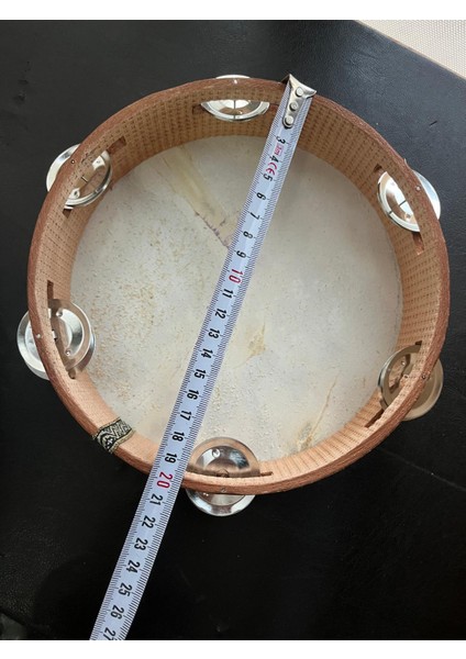 20 cm Zilli Hayvan Derisi Tef Ahşap Kasnak modelleri