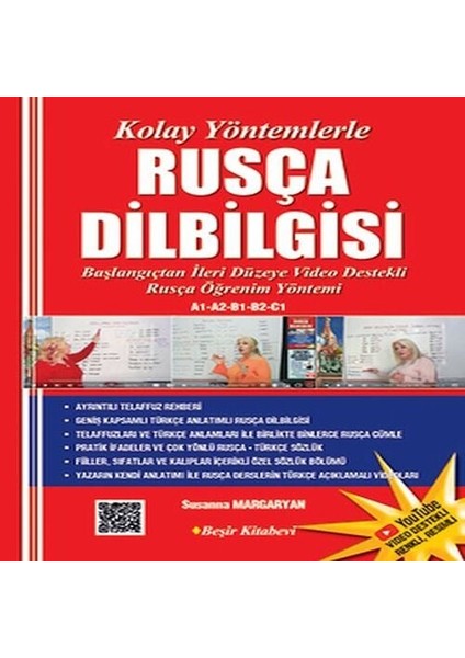 Kolay Yöntemlerle Rusça Dilbilgisi Renkli Li Video Destekli Karekodlu