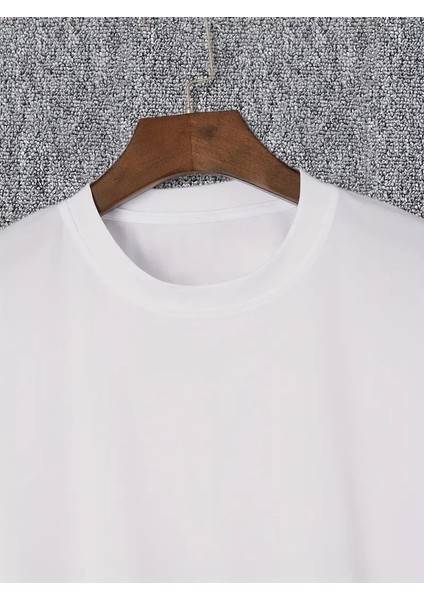 20/1 Penye Compack I Trıed To Warn You. Baskılı Oversize Bisiklet Yaka T-Shirt - Beyaz -Vlmr modelleri