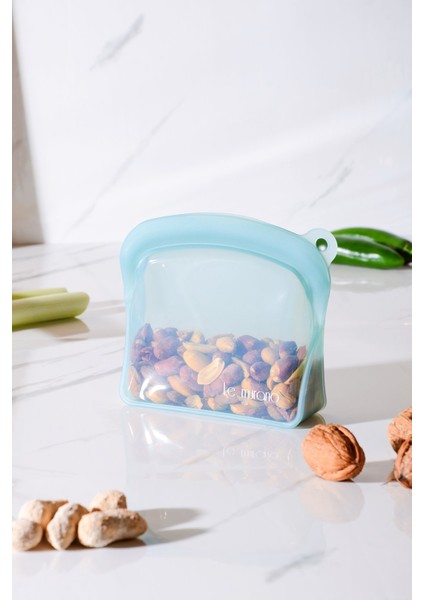 Sheer Hava Sızdırmaz Kilitli Silikon Saklama Torbası 300 ml | Mavi fiyatları