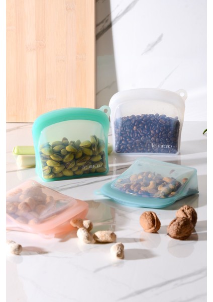 Sheer Hava Sızdırmaz Kilitli Silikon Saklama Torbası 300 ml | Mavi fırsatları