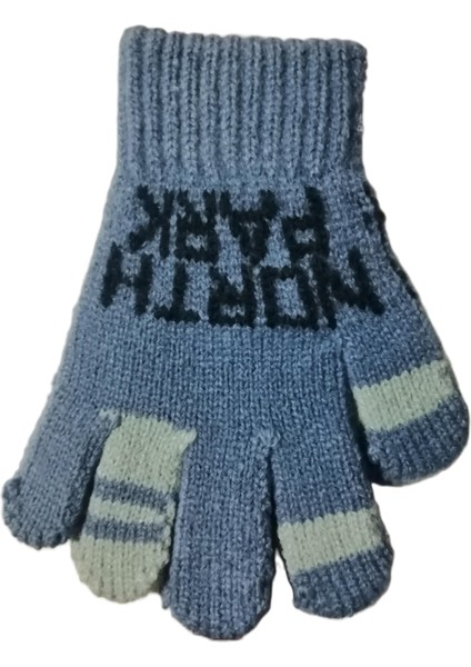 Erkek Çocuk Anaokulu Örme Eldiven 3-7 Yaş