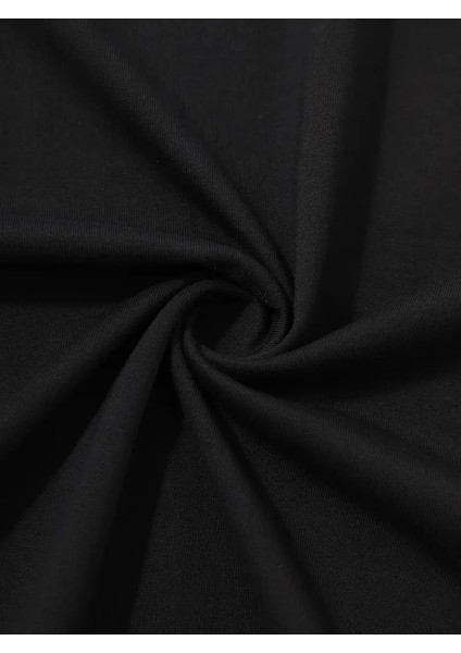 20/1 Penye Compack Palmiye Baskılı Oversize Bisiklet Yaka Kısa Kol T-Shirt - Siyah -Vlmr indirimleri