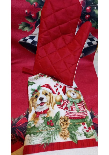 Fırın Eldiven+Havlu Set Yeniyıl fiyatları