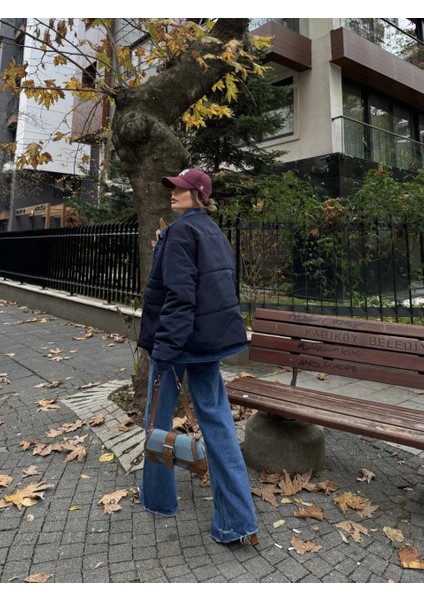 Jeans Detaylı Cıtcıtlı Ceket - Lacivert -Vlmr fiyatları