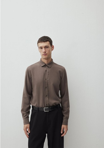 Erkek Uzun Kol Gömlek Major Brown 0210818-71550