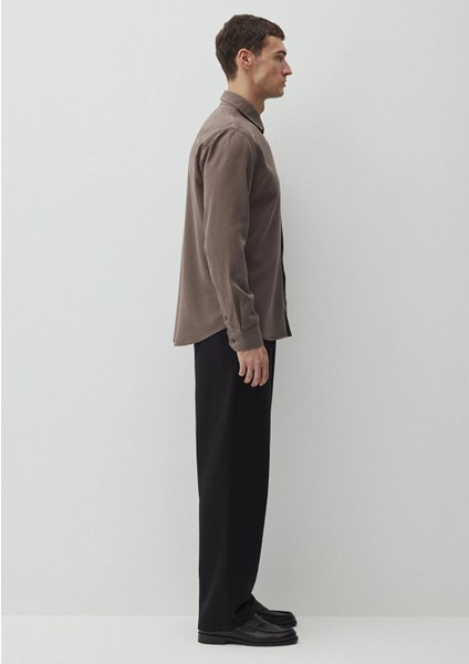 Erkek Uzun Kol Gömlek Major Brown 0210818-71550 fırsatları