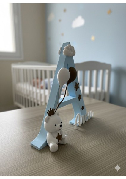 Kişiye Özel Isimli 3D Harf Dekoru Bebek Çocuk Odası Kapı/duvar Süsü - Doğum Hediyesi Isimlik fırsatları