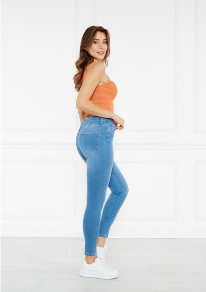 Likralı Dar Paça Kadın Kot Pantolon fiyatları