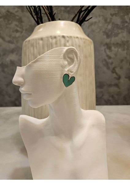 1 Çift Kalpli Küpe-18K Altın Kaplama modelleri