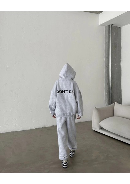Nakış Işlemeli Üç Iplik Sweat Takım- Gri -Vlmr fiyatları