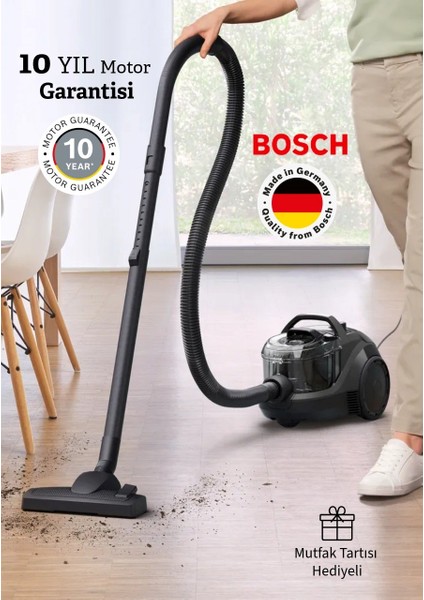 550W Hepa Filtreli 10 Yıl Motor Garantili Toz Torbasız Süpürge Serie 4