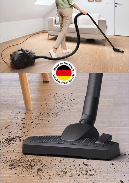 550W Hepa Filtreli 10 Yıl Motor Garantili Toz Torbasız Süpürge Serie 4