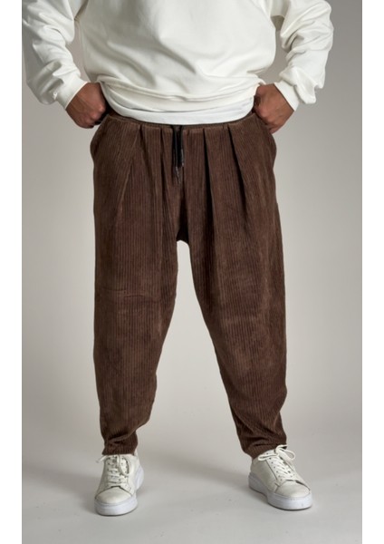 Pileli Kahve Erkek Yarım Şalvar COC2525 modelleri