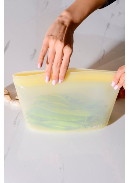 Lush Hava Sızdırmaz Kilitli Silikon Saklama Torbası 1500 ml | Sarı fiyatları