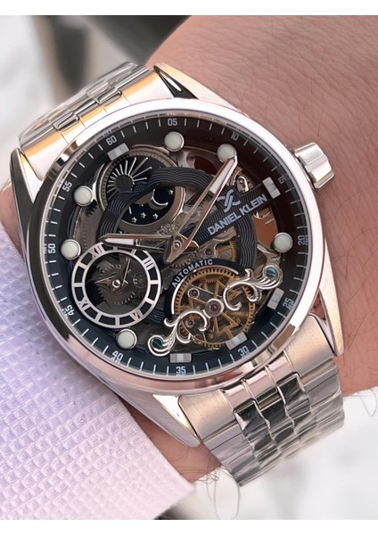 Otomatik Mekanizma Mehtap ve Güneş Kadranlı 2 Yıl Garantili Erkek Kol Saati OTM.13855.2 fiyatları