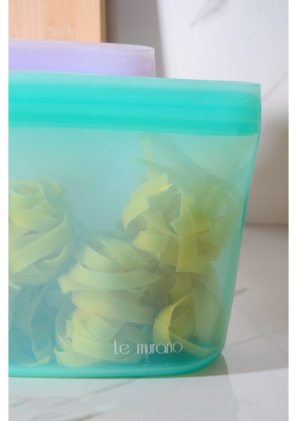 Lush Hava Sızdırmaz Kilitli Silikon Saklama Torbası 1500 ml | Yeşil fiyatları
