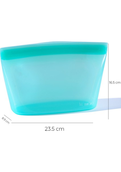 Lush Hava Sızdırmaz Kilitli Silikon Saklama Torbası 1500 ml | Yeşil indirimleri