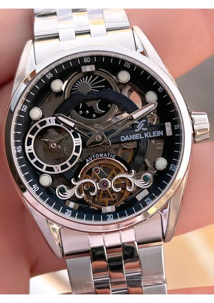 Otomatik Mekanizma Mehtap ve Güneş Kadranlı 2 Yıl Garantili Erkek Kol Saati OTM.13855.2 fırsatları