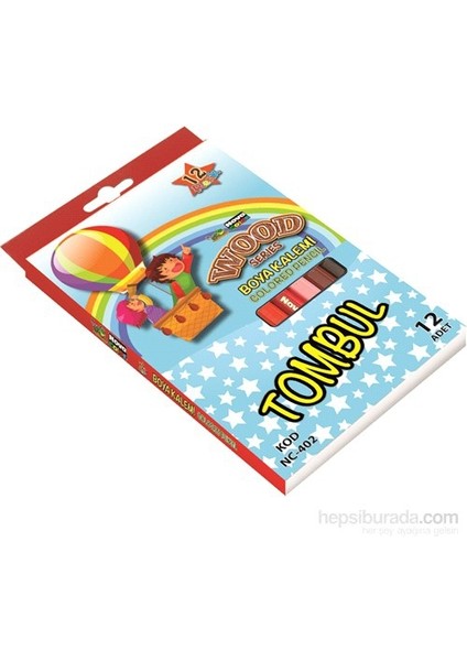 Nc-406 Kuruboya 12 Renk Uzun Tombul