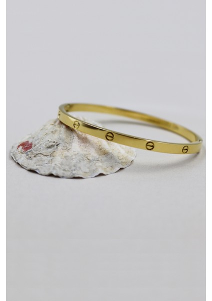 🌟Vida Detaylı Altın Kaplama Kadın Çelik Kelepçe Bileklik indirimleri