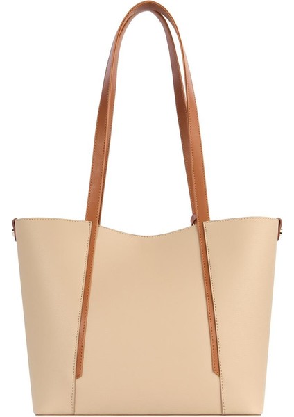 Kartlık Charm Detaylı Kadın El – Omuz Çantası - 7604 - Vizon/taba fırsatları