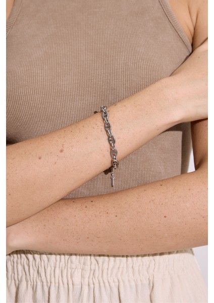 Gemici Zincir Bileklik Gümüş