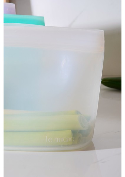 Lush Hava Sızdırmaz Kilitli Silikon Saklama Torbası 1500 ml | Şeffaf fiyatları