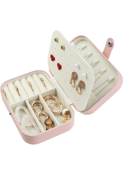 Bölmeli Takı Kutusu Pembe 16 x 11 x 6 cm modelleri