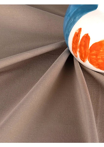 Buldan Pamuklu Keten Yuvarlak Masa Örtüsü fiyatları