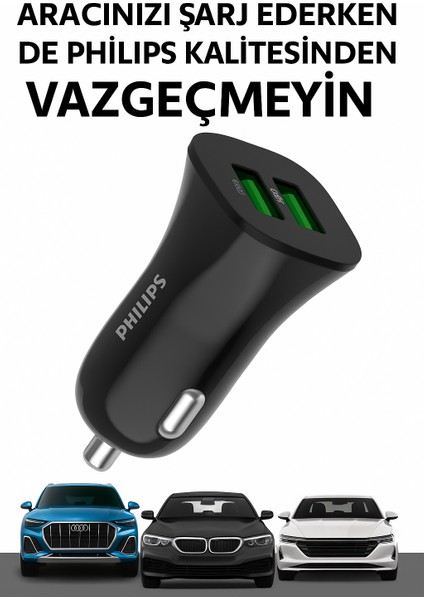 Çift USB Araç Şarj Cihazı – 2.4A Hızlı Şarj, Çift Çıkışlı Oto Şarj Adaptörü fiyatları
