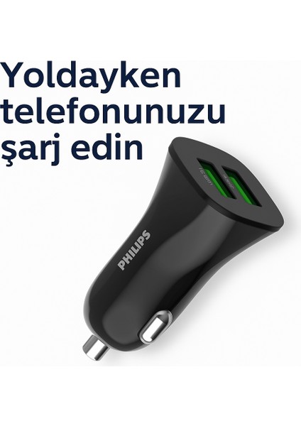 Çift USB Araç Şarj Cihazı – 2.4A Hızlı Şarj, Çift Çıkışlı Oto Şarj Adaptörü indirimleri