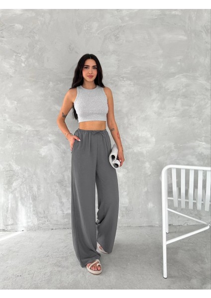 Ayrobin Oversize Kadın Pantalon - Füme -Vlmr fiyatları