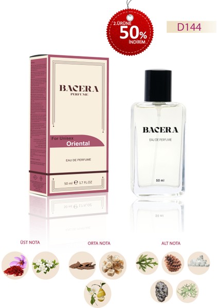 D144 Oriental Unisex Parfüm 50 ml