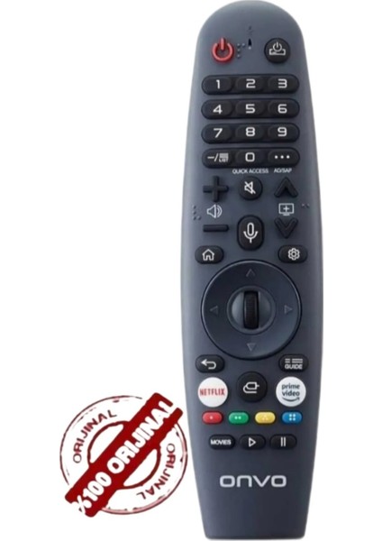 %100 Orjinal ( Ses - Mouse Özellik ) Onvo Webos Smart Lg Sunny Webos Smart Orjinal LED Tv Kumanda