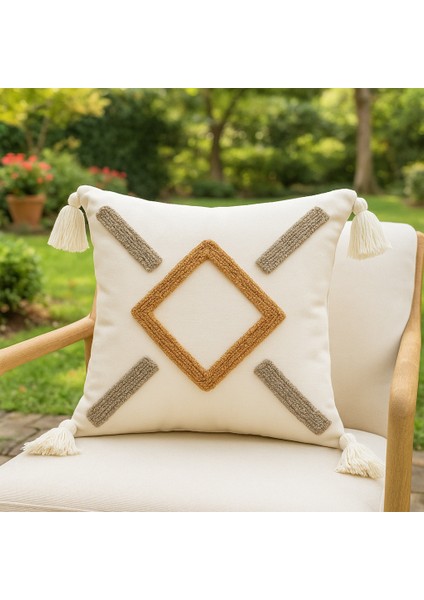 Pucnh Kırlent Kılıfı Çapraz Model - Saymine