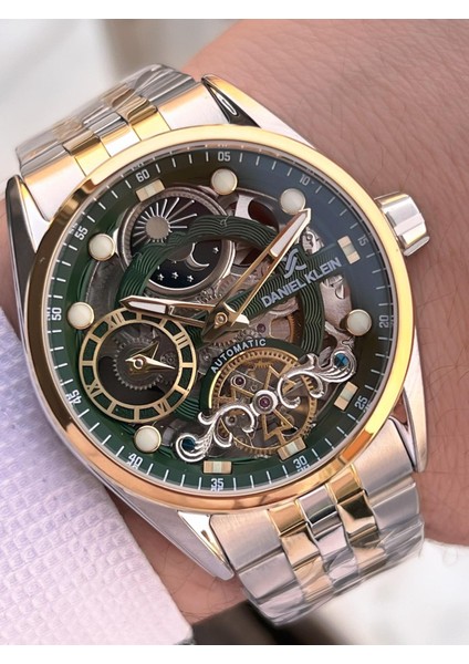 Otomatik Mekanizma Mehtap ve Güneş Kadranlı 2 Yıl Garantili Erkek Kol Saati OTM.13855.6 fiyatları