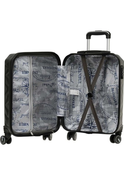 Hexagon -O Abs 5pr Antrasit Unisex Orta Boy Valiz modelleri