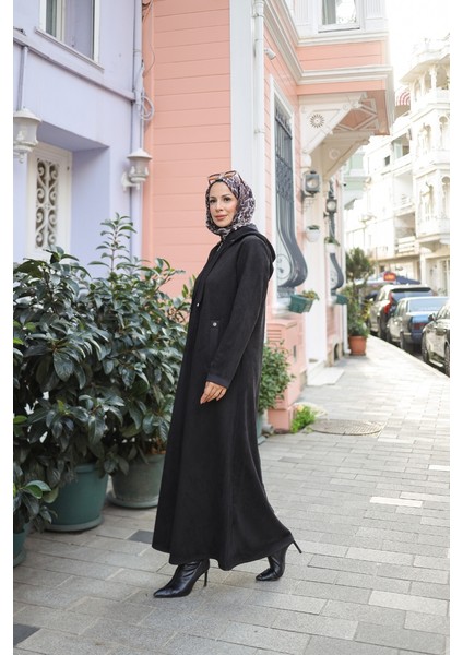 Melina Süet Kapüşonlu Kap – 422158