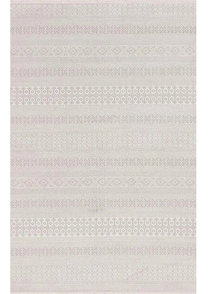 Mısya 1093 Krem Desenli Salon Halısı Koridor Halısı Kesme Halı Yolluk