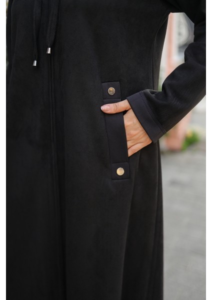 Melina Süet Kapüşonlu Kap – 422158 indirimleri