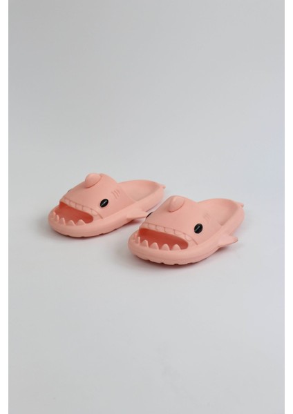WG500 Köpekbalığı Pembe Unisex Tam Ortopedik Terlik Shark Slides