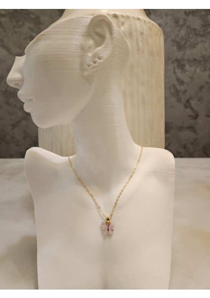 Kelebekli Zarif Kolye