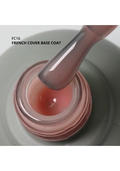 French Cover Rubber Base Coat Simli ve Simsiz 10 ml Geliştirilmiş Formül fiyatları