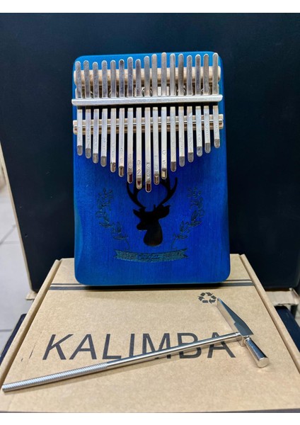 Geyik Desenli 17 Tuşlu Kalimba Kod 3847